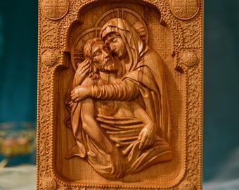 La Pieta Wall Art Virgin Mary Holding Jesus Christ Wall hanging Religious Gifts Religious Home Decor Our Lady of Sorrows Catholic Religious