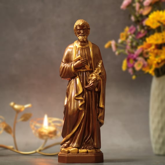 St. Joseph Vintage Style Catholic Gift Religious Art Fathers Day Gifts home Decor and Gifts Farmhouse Decor Wood Carving Home Decor Vintage