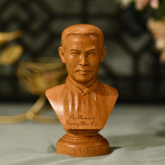 Pastor Truong Buu Diep Bust Head Sculpture, Religious Catholic Statue, Wooden Religious Gifts, Father's Day/Housewarming/New Home Gift