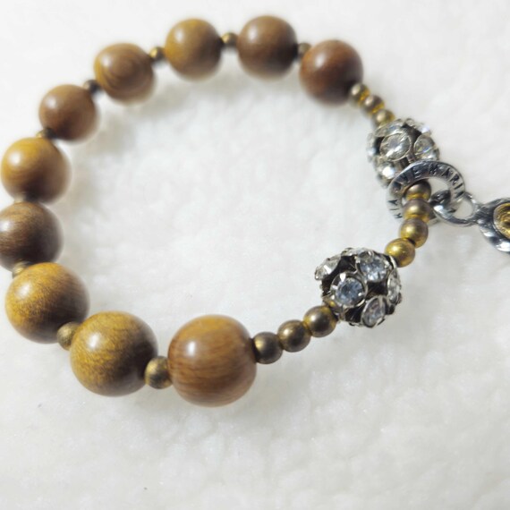 Yellow Cypress Wood Catholic Bracelet | Handmade Prayer Beads for Children, Teens & Young Teens, Rosary Bracelet Gift