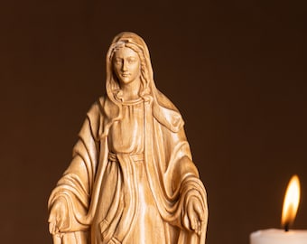 Our Lady of Grace Blessed Mother Statue Personalized Gifts Mother Mary Statue Christian Art Virgin Mary Statue Mothers Day Gifts Ideas