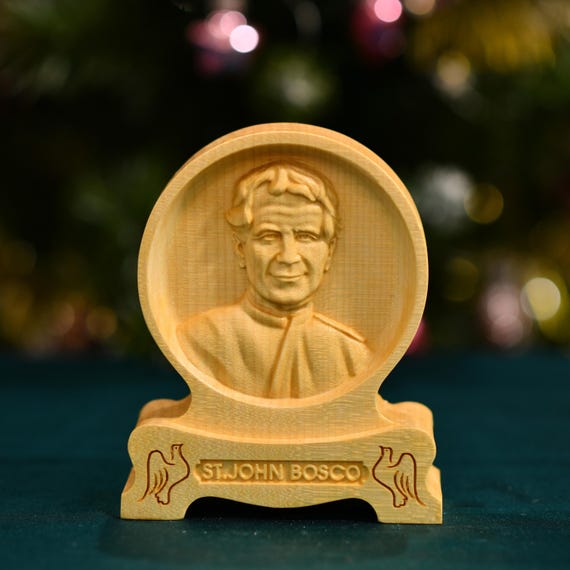 St. John Bosco Desktop Figurine Car Accessories Handmade Home Decor Catholic Art Catholic Altar Table Religious Icon Christian Gifts