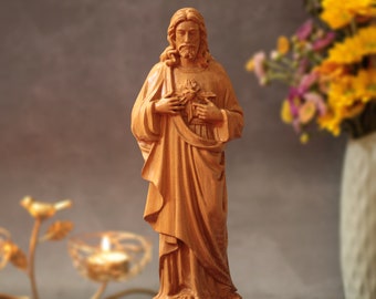 Sacred Heart of Jesus Statue Our Lord Christian Gifts Home Altar Catholic Art Fall Decor Unique Holiday Gift Housewarming Gift Home Gift