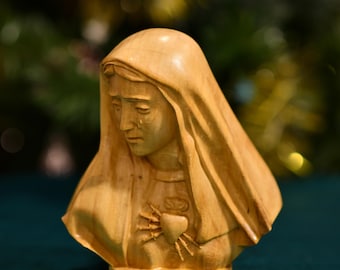 La Pieta Bust Head Sculpture, Mother of Sorrows, Mothers Mary Icons, Religious Catholic Statue, Christian Gifts, Christian Decor