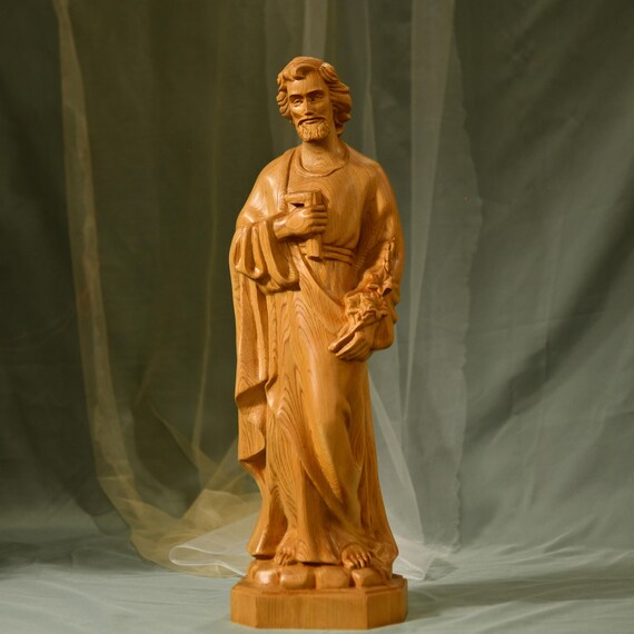 20 Inches Saint Joseph Statue The Patron Saint of Everything Handmade Gift Religious Art Gifts for Dad Fathers Day Gifts Christian Gifts