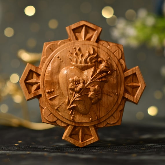 Most Chaste Heart of Joseph Wall Art Unique Gifts St. Joseph Icon Devotion to Saint Joseph's pure and chaste Heart Catholic Icon Wall Altar