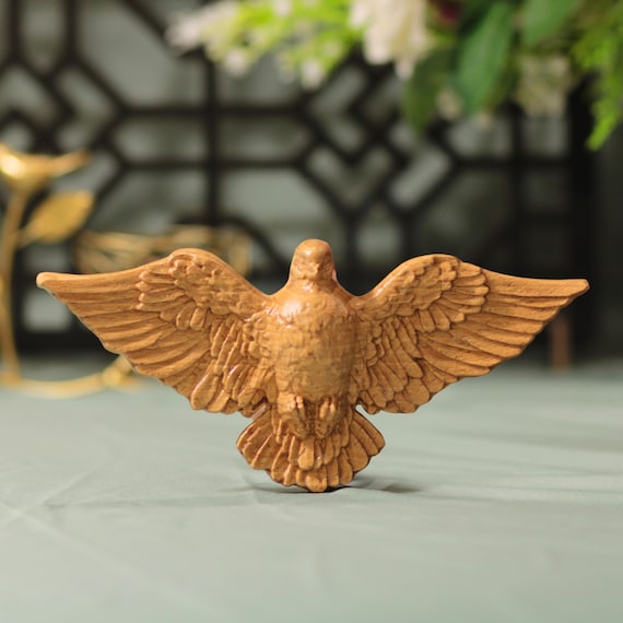 Holy Spirit Dove Ornament Catholic Gift Baptism Confirmation Christian Decor Holy Ghost Symbol Wood Carving Religious Wall Hanging