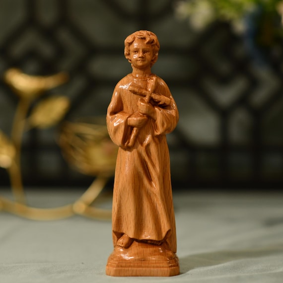 Baby Jesus Religious Statue Figurine, Religious Catholic Statue, Wooden Religious Gifts,Housewarming Gift,New Home Gift,Home Decor