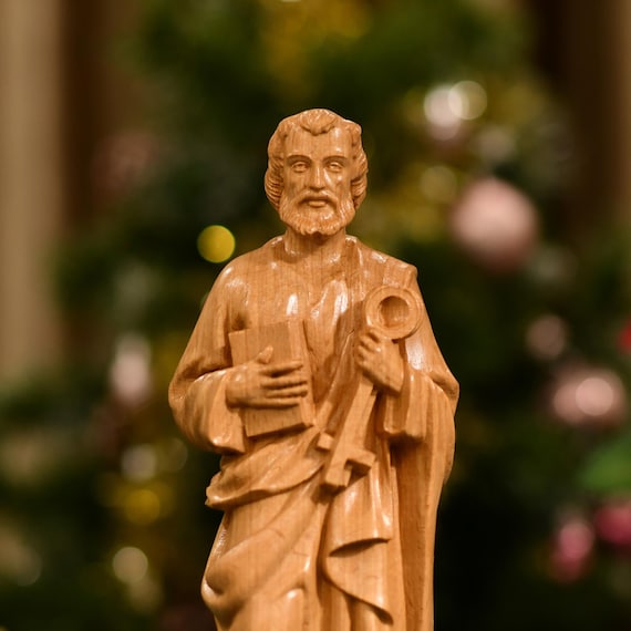 St. Peter Statue Figurine Religious Decoration Religious Catholic Statue Religious Gifts Christian Art Catholic Gifts Prayer Supplies