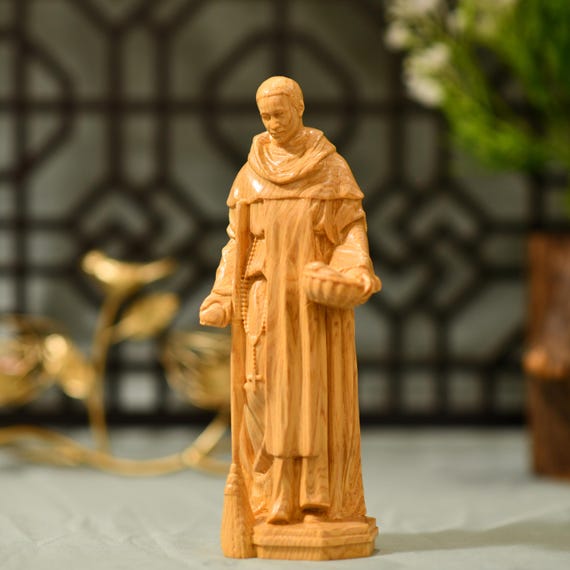 16 Inches San Martino de Porres Statue Handmade Home Decor Catholic Saints Statue Religious Christian Catholic Art Christian Gift