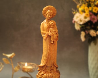 11.8 Inches Our Lady of La Vang and Child Jesus, Religious Catholic Statue, Mother of God, Religious Catholic Icons, Christmas Gift