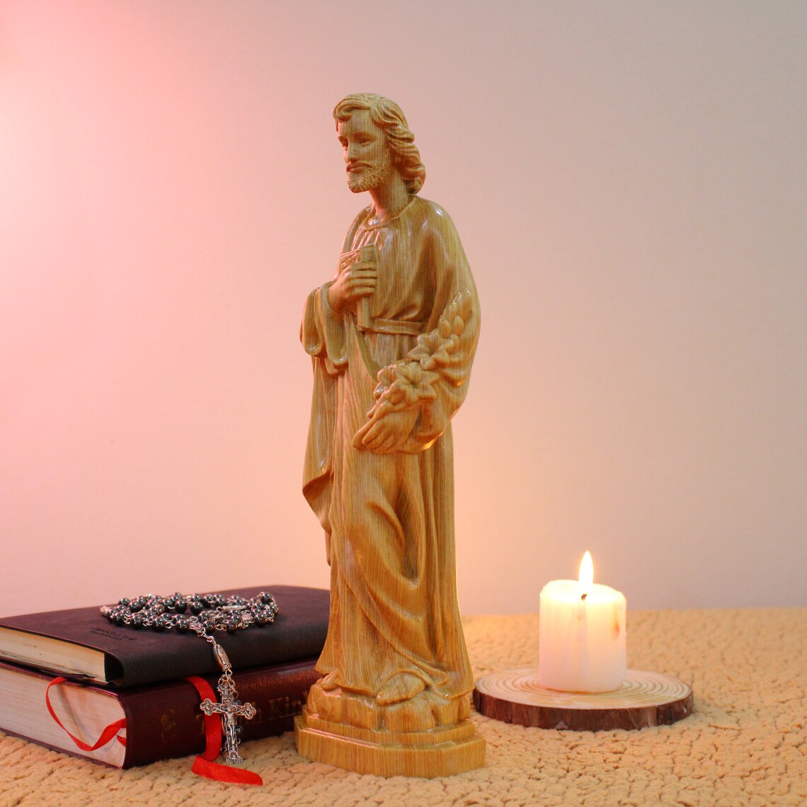 11.8 Inches Saint Joseph Statue St Joseph the Worker Statue Etsy