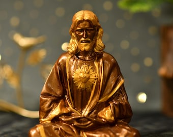 Sacred Heart of Jesus Christ Statue in contemplation Statue Holy Figurine Religious Catholic Statue Jesus Christmas Gifts Religious Gifts