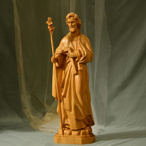 20 Inches St Joseph the Carpenter Statue Catholic Spiritual Gift Quiet Strength Religious Art Home Prayer Corner Faith-Based Decor