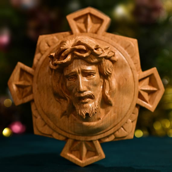 Jesus Statue Catholic Church Christian Home Altar Decor Christmas Gift Wall Art Christ Wall Cross Sacred Art Jesus Christ Bust Church Gifts