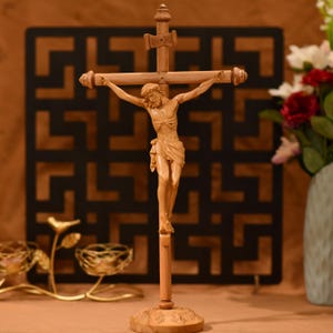 Jesus Christus Kruzifix Katholisches Kreuz Wand Kruzifix Hölzerne Religiöse Geschenke Gebet Altar Hängen Verzierung Religiöse Geschenke Wohnkultur Wandkunst