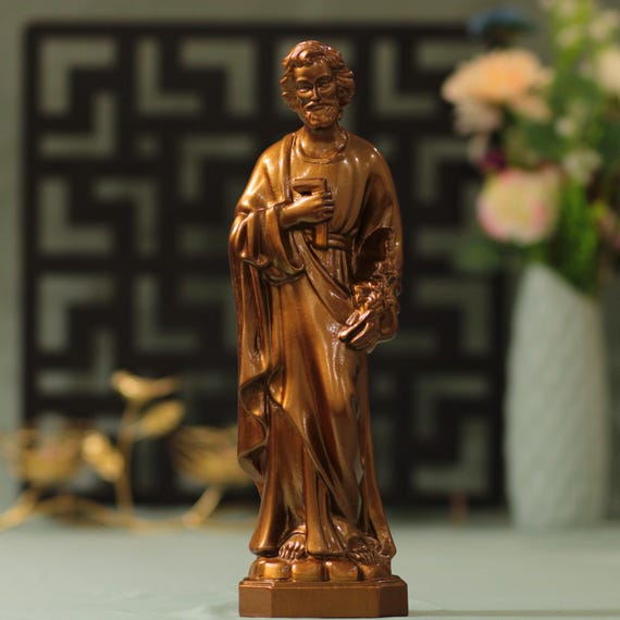 11.8 Inches Saint Joseph Statue Antique Style St Joseph the Worker Statue St. Joseph Fathers Day Gifts Ideas, Christian Religious Art