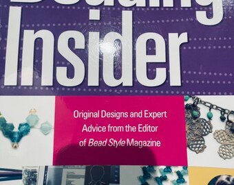 Beading Inside Hardcover Book, beading instructions, how to bead