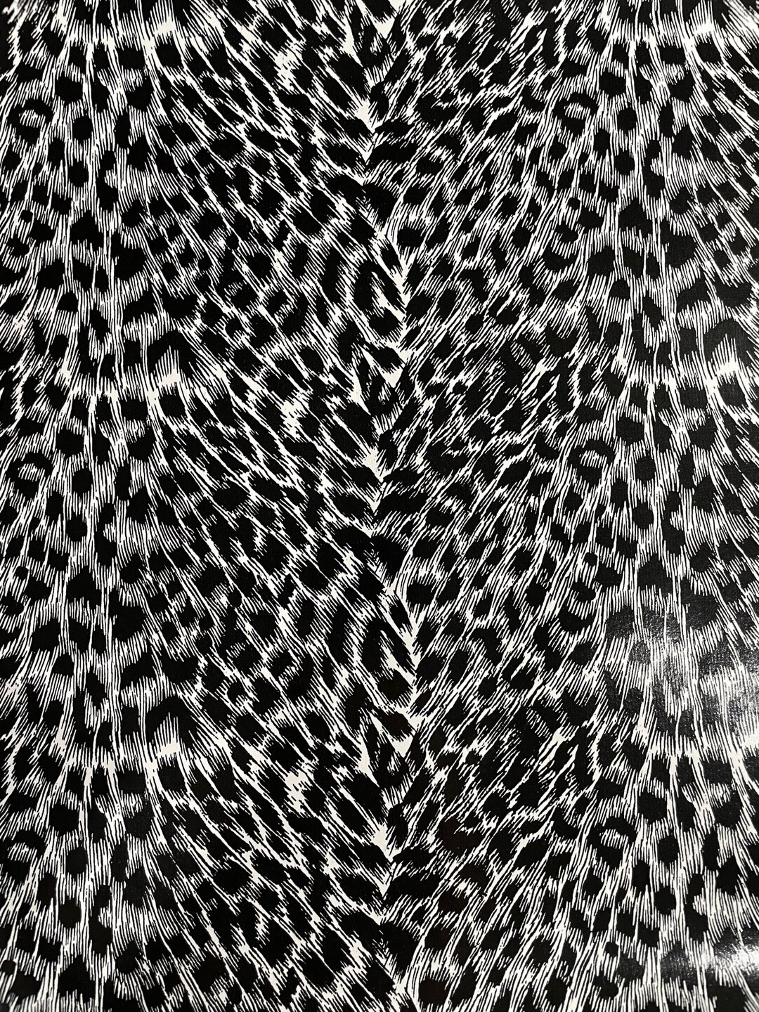 34 X 12 Animal Print Vinyl, Black and White Animal Print Vinyl, Animal
