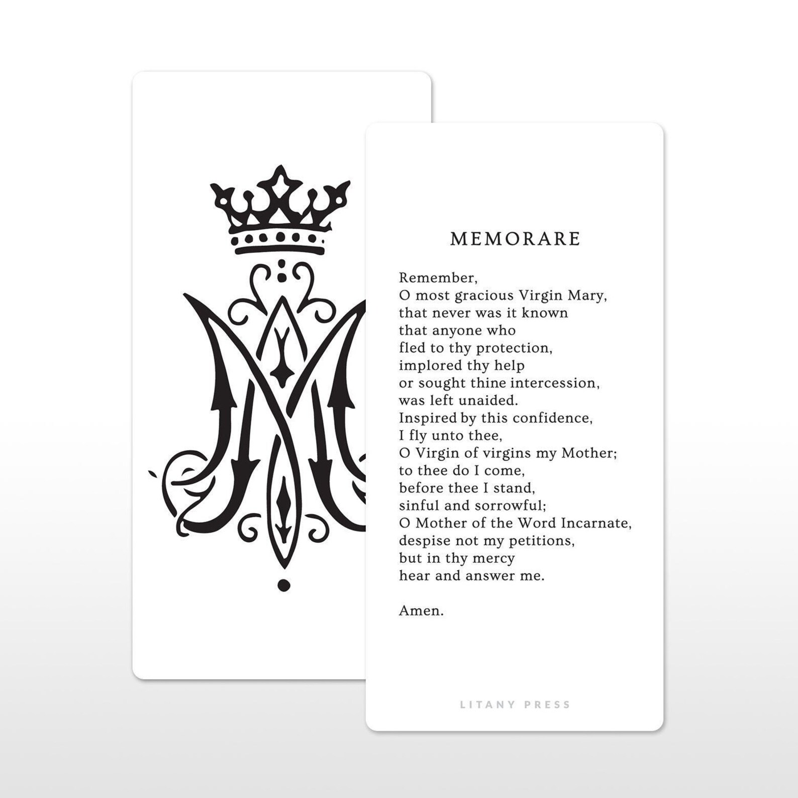 Memorare Prayer Card - Etsy