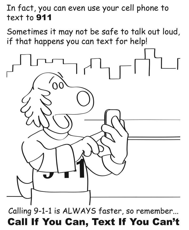 Kids Coloring Activity Book 911 Emergency Activity 24 Coloring Pages ...