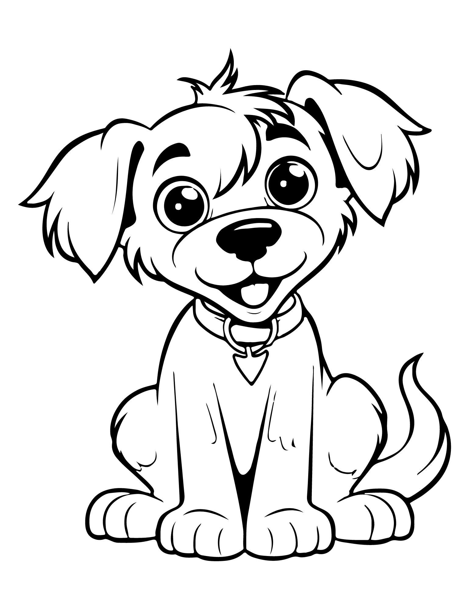 Puppy Coloring Pages | Printable Cute Puppy Designs for Kids & Adults ...