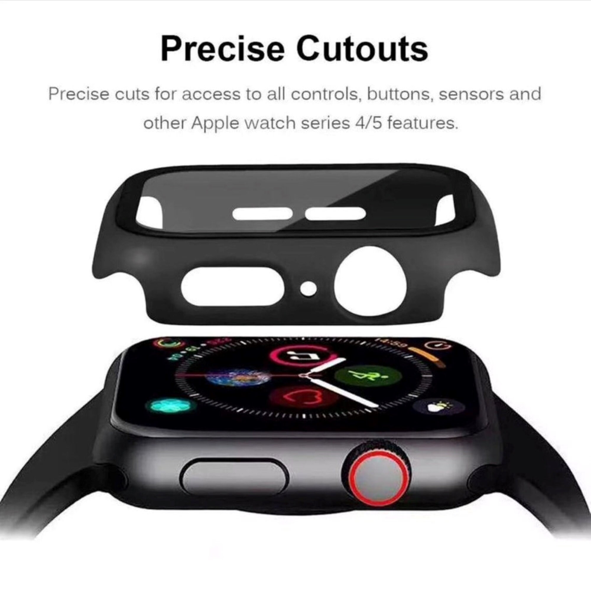 apple watch series 4 case with built in screen protector