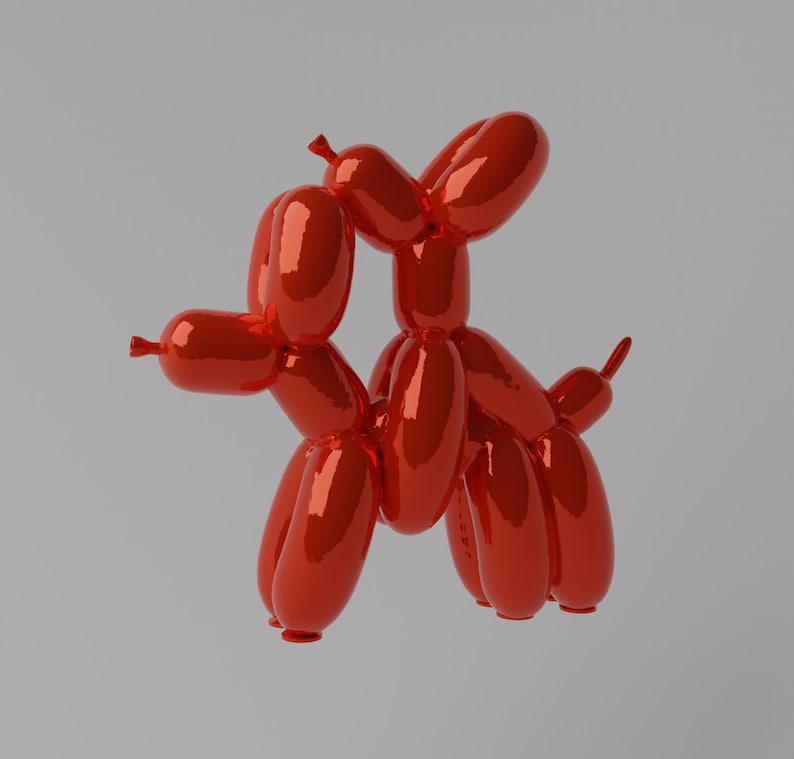 Balloon Dog Humpek Fan Art Toy - Instant Download STL File for 3D ...