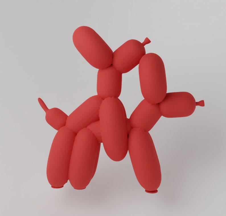 Balloon Dog Humpek Fan Art Toy - Instant Download STL File for 3D ...