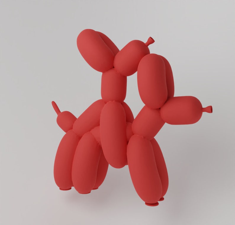 Balloon Dog Humpek Fan Art Toy - Instant Download STL File for 3D ...