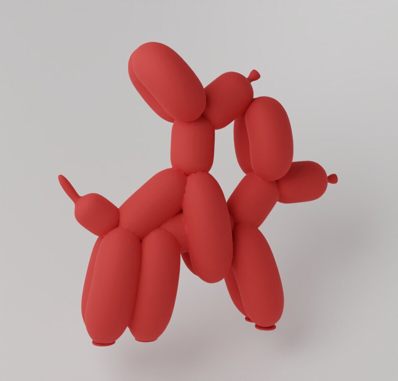 Balloon Dog Humpek Fan Art Toy - Instant Download STL File for 3D ...