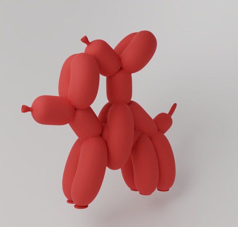 Balloon Dog Humpek Fan Art Toy - Instant Download STL File for 3D ...