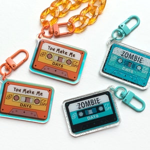 DAY6 Cassette Tape Acrylic Charm • Keychain • You Make Me • Zombie