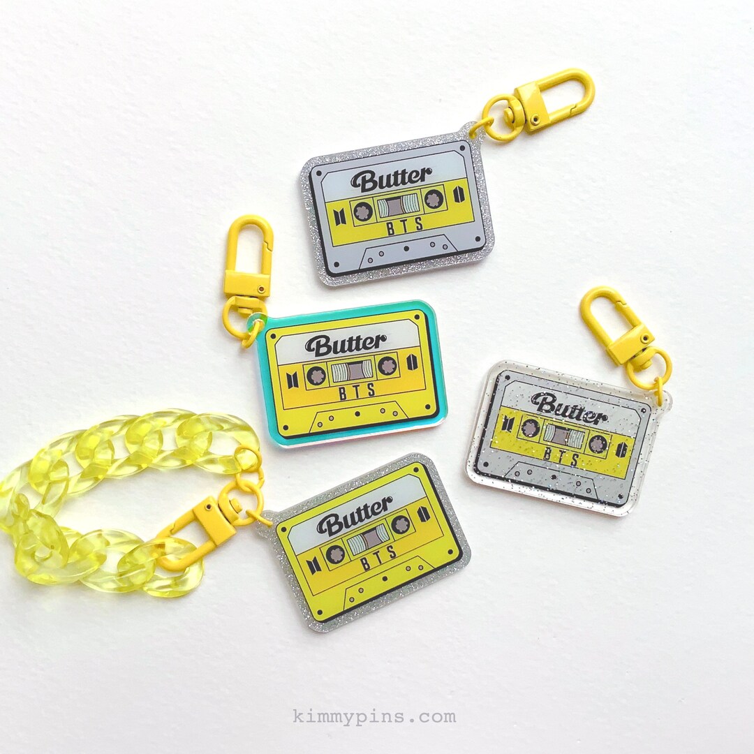 BTS BUTTER Acrylic Keyring KEY HOLDER Official MD | eBay