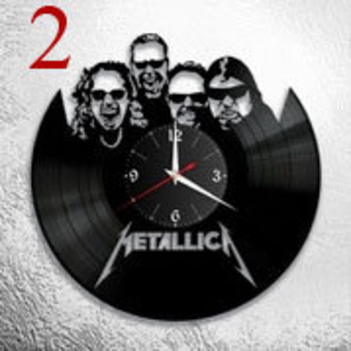 Metallica Vinyl clock more designs Vinyl wall clock Vinyl Etsy