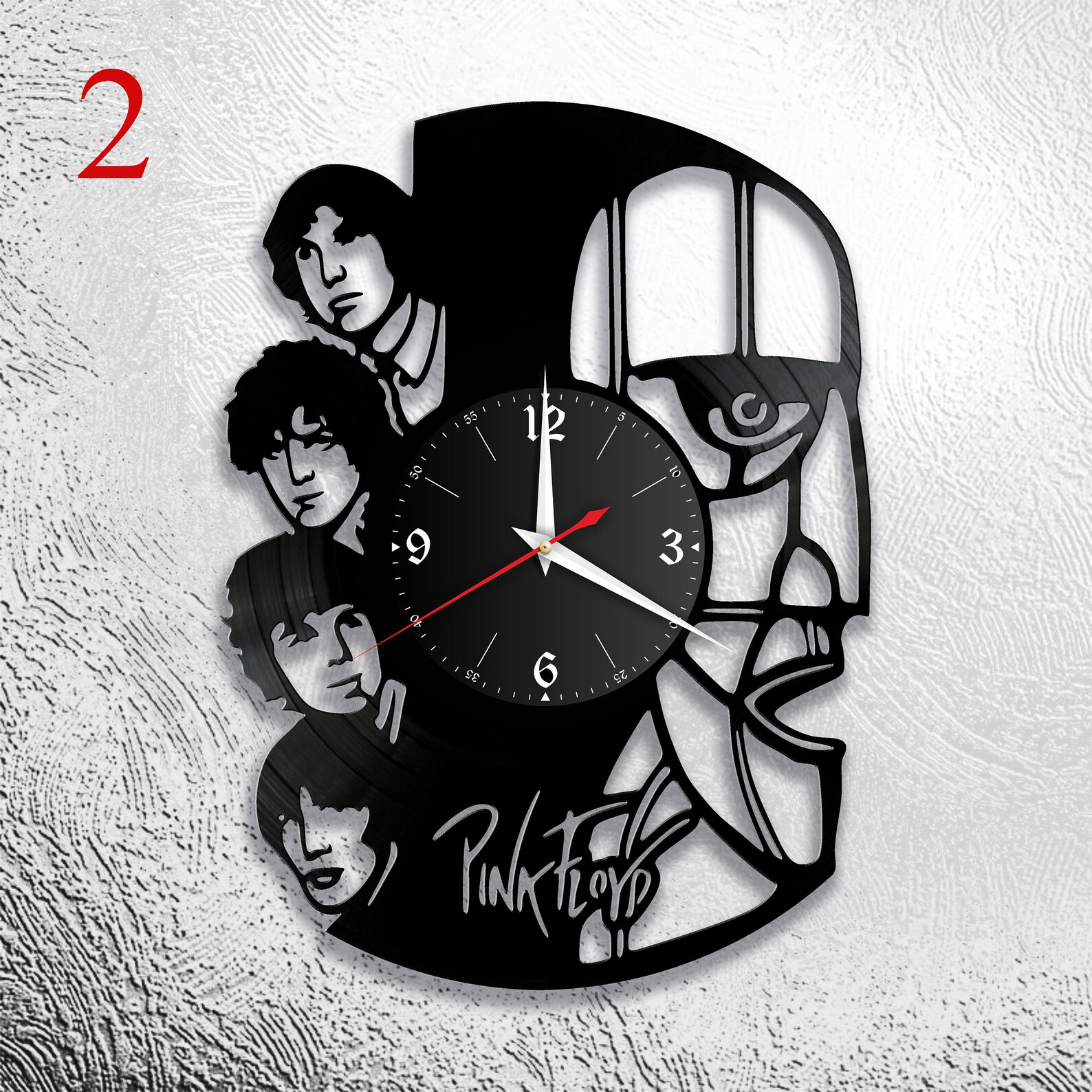 Pink Floyd Vinyl clock more designs Vinyl wall clock Vinyl Etsy