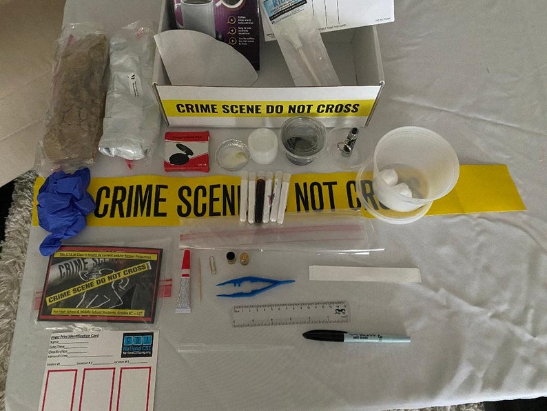 Forensic CSI Crime Scene Investigation Home Forensic Lab Kit for