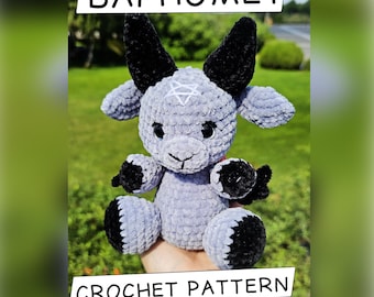 Crochet Pattern "Baphomet Plush" – Gothic Amigurumi Tutorial (PDF) - Occult Plushie DIY