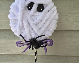 Halloween Decor,  mummy lollipop, mummy Decor, wreath decor