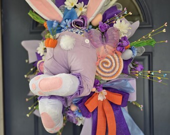 Easter wreath, Bunny wreath, Easter Decor,  Bunny Decor