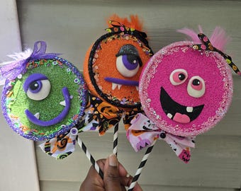 Monster Lollipops,  Halloween Decor,  Halloween lollipops, Fake lollipops