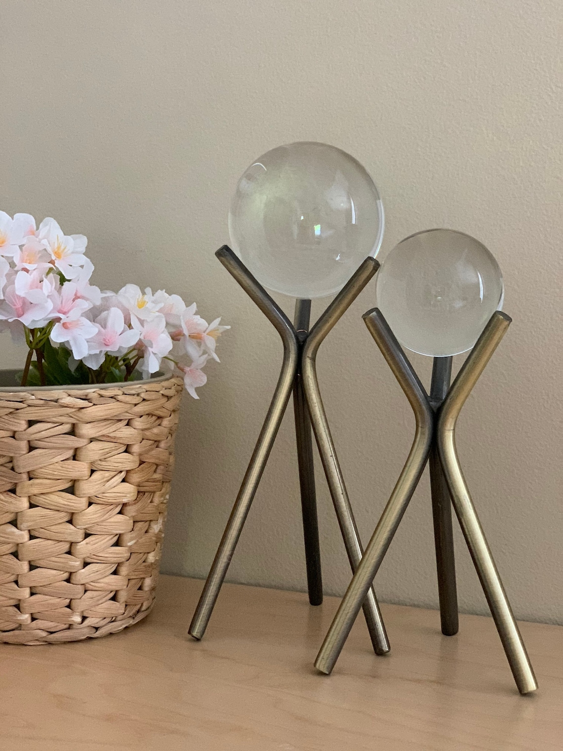 Crystal Ball With Stand Crystal Ball Stand Crystal Ball Etsy