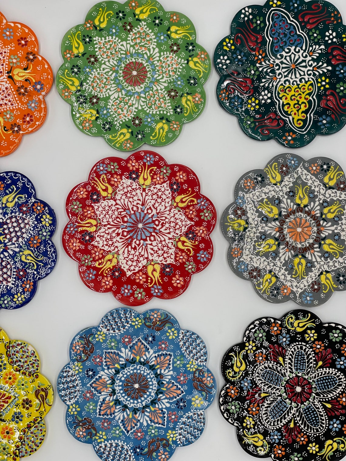 Ceramic Trivet Ceramic Trivet for Hot Dishes Tile Coasters Etsy