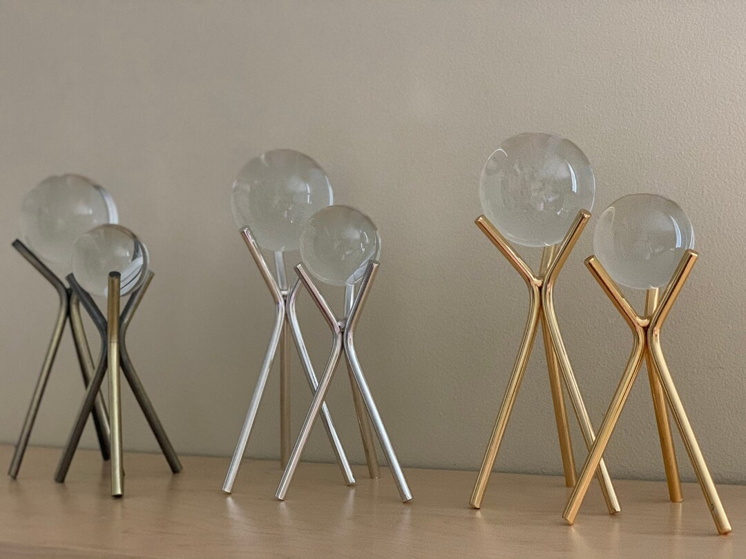 Crystal Ball With Stand Crystal Ball Stand Crystal Ball Etsy