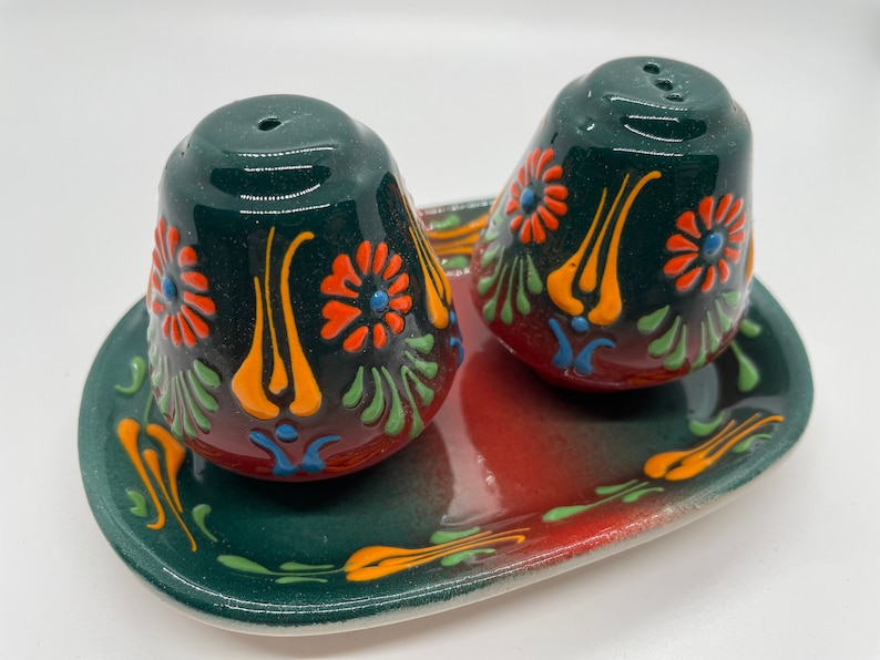 Ceramic Salt and Pepper Shakers Set Authentic Handmade and Etsy