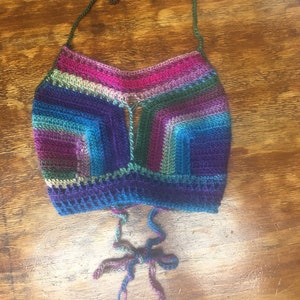 Fuzzy wool crop top