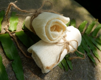 100% Natural Mulberry Handwoven Silk Face Towel/Organic Vietnamese Wash Cloth For Sensitive Skin/Raw Silk Face Cloth For Babies
