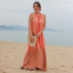Red Backless Maxi Dress - Etsy