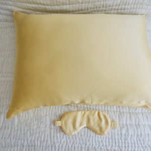 Silk Sleep Set Gift/Natural Satin Silk Pillowcase and Sleep Mask