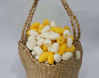 Natural Silkworm Cocoons Ball Facial Exfoliate/Dead Skin Blackhead Acne Remover/Organic Beauty Skin Care